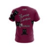 900 Global Thomas Larsen Burgundy Jungle Cats CoolWick Bowling Jersey - Image 2