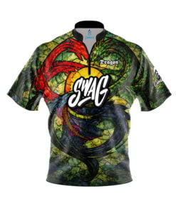SWAG Dragon Stained Glass Fast Track CoolWick Bowling Jersey