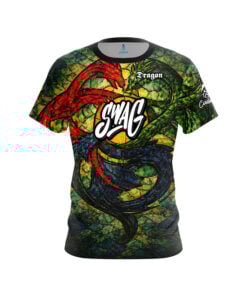 SWAG Dragon Stained Glass CoolWick Bowling Jersey