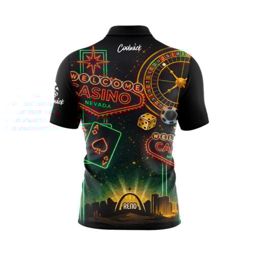 Welcome to Reno Fast Track CoolWick Bowling Jersey - Image 2