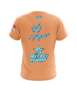 Alternative view of Roto Grip BJ Moore Peach Seafoam CoolWick Bowling Jersey