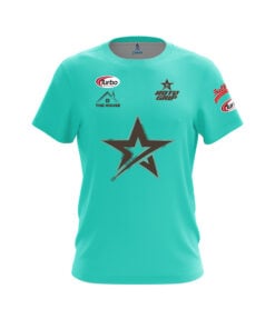 Roto Grip BJ Moore Turquoise Taupe CoolWick Bowling Jersey
