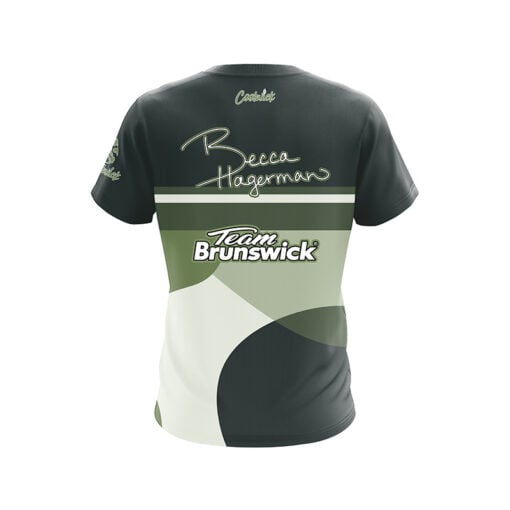 Brunswick Becca Hagerman Green Moss CoolWick Bowling Jersey - Image 2