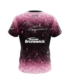 Alternative view of Brunswick Becca Hagerman Hazy Pink Sparkles CoolWick Bowling Jersey