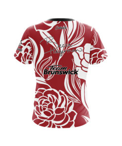 Alternative view of Brunswick Becca Hagerman Painting the Peonys Red CoolWick Bowling Jersey