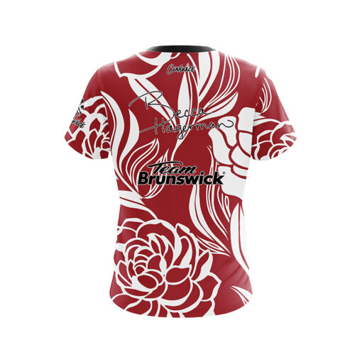 Brunswick Becca Hagerman Painting the Peonys Red CoolWick Bowling Jersey - Image 2