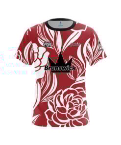 Brunswick Becca Hagerman Painting the Peonys Red CoolWick Bowling Jersey