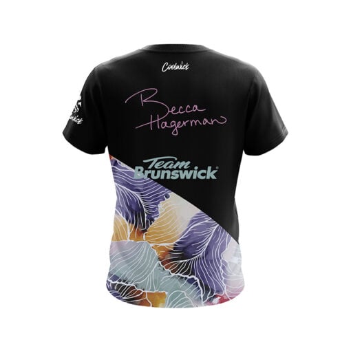 Brunswick Becca Hagerman Watercolor Floral CoolWick Bowling Jersey - Image 2