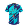 900 Global Chris Barnes Purple Teal Mid Lane CoolWick Bowling Jersey - Image 2