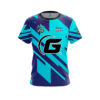 900 Global Chris Barnes Purple Teal Mid Lane CoolWick Bowling Jersey