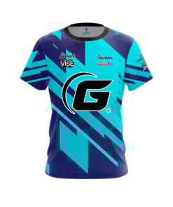 900 Global Chris Barnes Purple Teal Mid Lane CoolWick Bowling Jersey