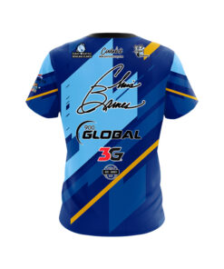 Alternative view of 900 Global Chris Barnes Royal Mid Lane CoolWick Bowling Jersey