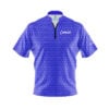 CoolWick Elite Blue Bolt Sash Zip Jersey