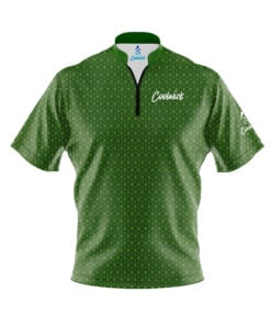 CoolWick Elite Green Bolt Sash Zip Jersey