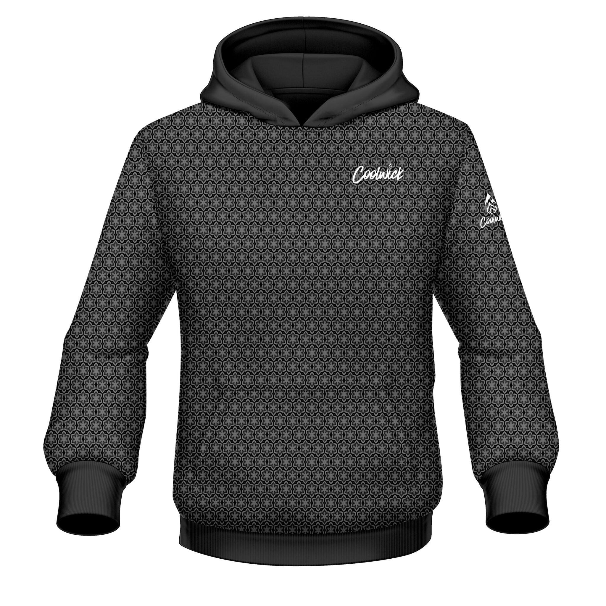 CoolWick Elite Grey Bolt Hoodie - CoolWick Bowling Apparel