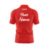 CoolWick Elite Red Bolt Sash Zip Jersey - Image 2