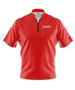 CoolWick Elite Red Bolt Sash Zip Jersey