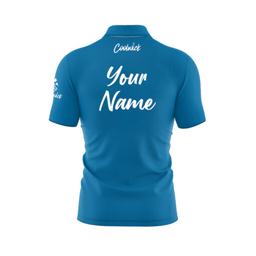 CoolWick Elite Blue Defender Sash Zip Jersey - Image 2