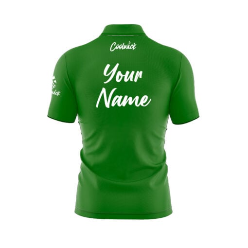 CoolWick Elite Green Defender Sash Zip Jersey - Image 2