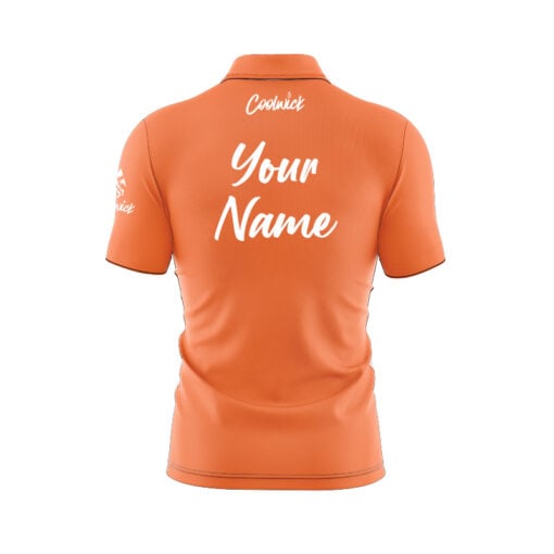 CoolWick Elite Orange Energy Sash Zip Jersey - Image 2
