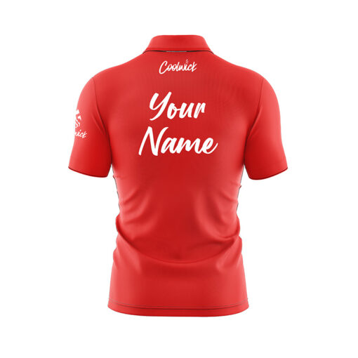 CoolWick Elite Red Energy Sash Zip Jersey - Image 2