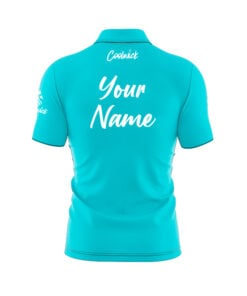 Alternative view of CoolWick Elite Teal Energy Sash Zip Jersey