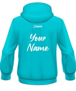 Alternative view of CoolWick Elite Teal Energy Hoodie