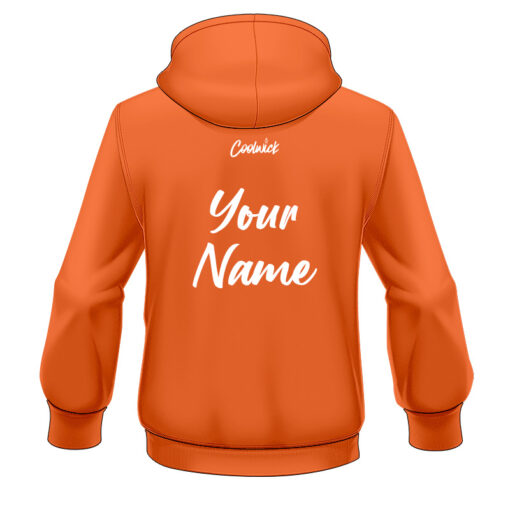 CoolWick Elite Orange Energy Hoodie - Image 2