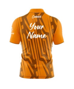 Alternative view of CoolWick Elite Orange Spartan Sash Zip Jersey
