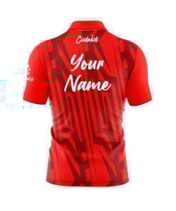 Alternative view of CoolWick Elite Red Spartan Sash Zip Jersey