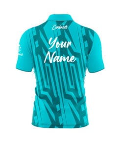 Alternative view of CoolWick Elite Teal Spartan Sash Zip Jersey