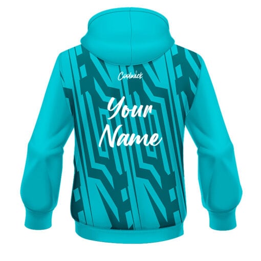 CoolWick Elite Teal Spartan Hoodie - Image 2