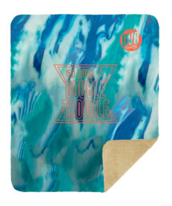 Alternative view of DV8 Double Trouble Sherpa Lined Throw Blanket