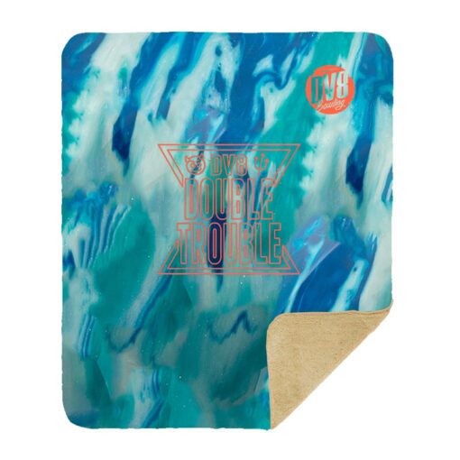 DV8 Double Trouble Sherpa Lined Throw Blanket - Image 2