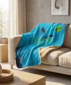 Ebonite Game Breaker 5 Hybrid Sherpa Lined Throw Blanket