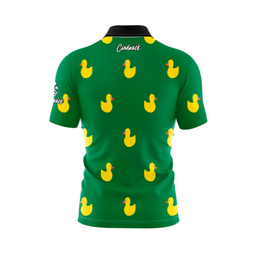 Green Rubber Duck Fast Track CoolWick Bowling Jersey - Image 2