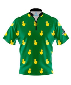 Green Rubber Duck Fast Track CoolWick Bowling Jersey