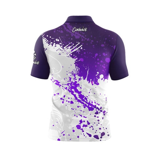 Purple Ocean Spray Fast Track CoolWick Bowling Jersey - Image 2