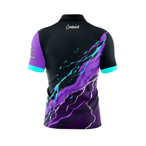 Violet Voltage Fast Track CoolWick Bowling Jersey - Image 2