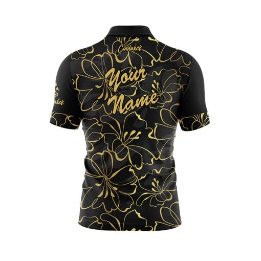 Gold Lily Fast Track CoolWick Bowling Jersey - Image 3