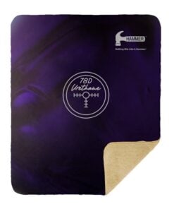 Alternative view of Hammer Purple Pearl Urethane 78D Sherpa Lined Throw Blanket