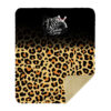 Kristina Cox Leopard Fade Sherpa Lined Throw Blanket - Image 2