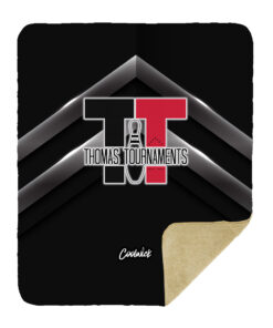Alternative view of Kristina Cox Thomas Tournaments Sherpa Lined Throw Blanket