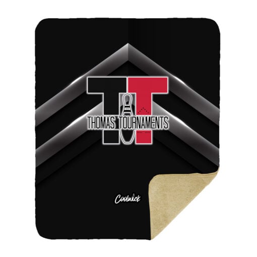 Kristina Cox Thomas Tournaments Sherpa Lined Throw Blanket - Image 2