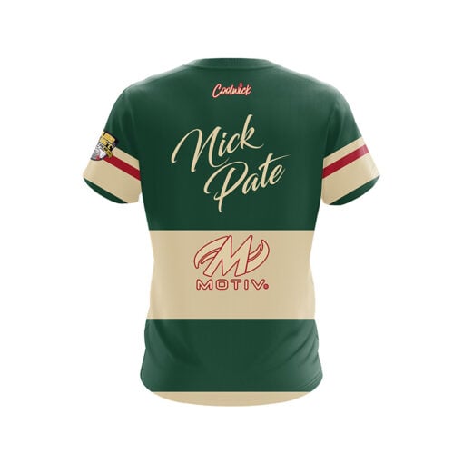 Motiv Nick Pate Green Sweater CoolWick Bowling Jersey - Image 2