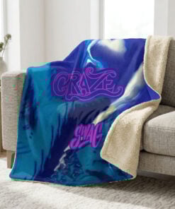SWAG Craze Tour Pearl Sherpa Lined Throw Blanket