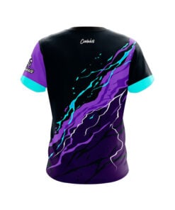 Alternative view of Violet Voltage CoolWick Bowling Jersey