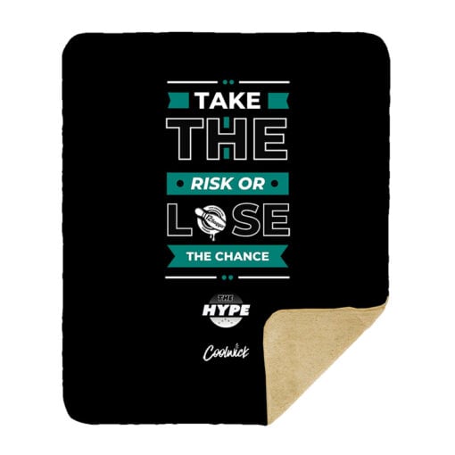 The Hype Take the Risk Sherpa Lined Throw Blanket - Image 2