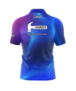 Alternative view of Hammer A.R.V.I.S. Quick Ship CoolWick Sash Zip Bowling Jersey