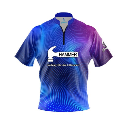 Hammer A.R.V.I.S. Quick Ship CoolWick Sash Zip Bowling Jersey
